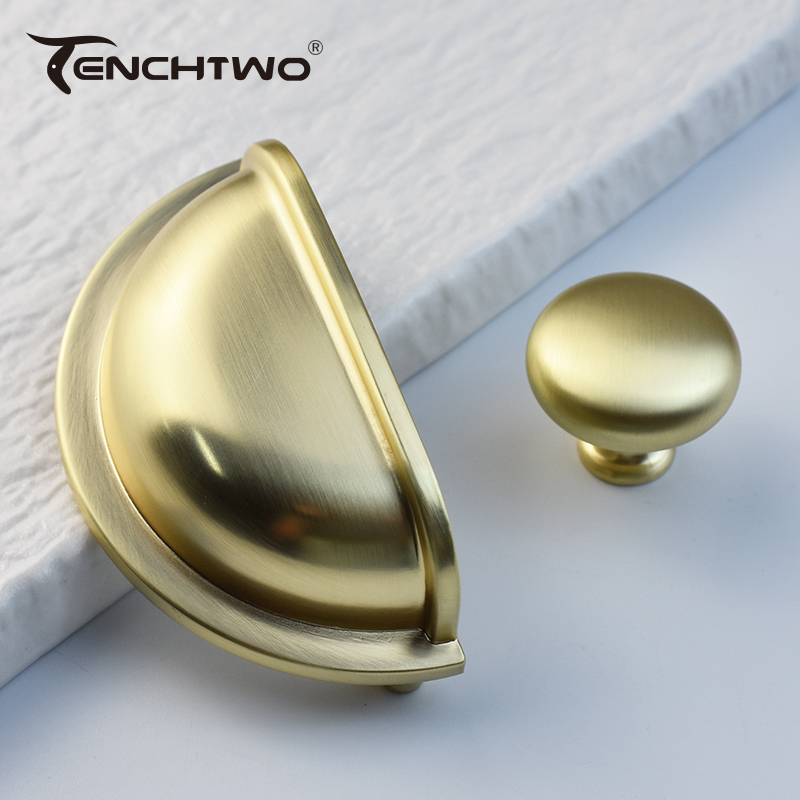 Drawer Pull Gold - 닦았 황동 가구 손잡이 쉘 귀