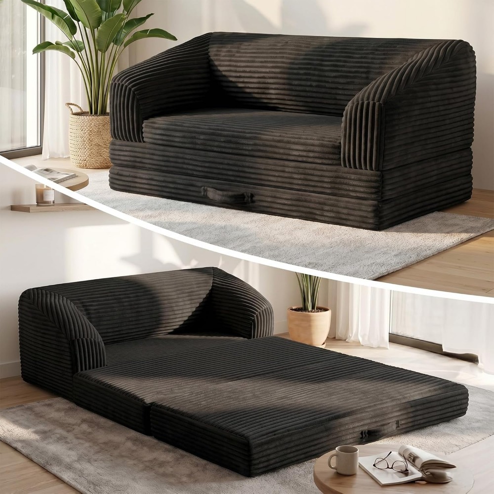 Furniture Hardware For Bed - 삼단 접이식 소파베드, 두꺼운 등받이 및