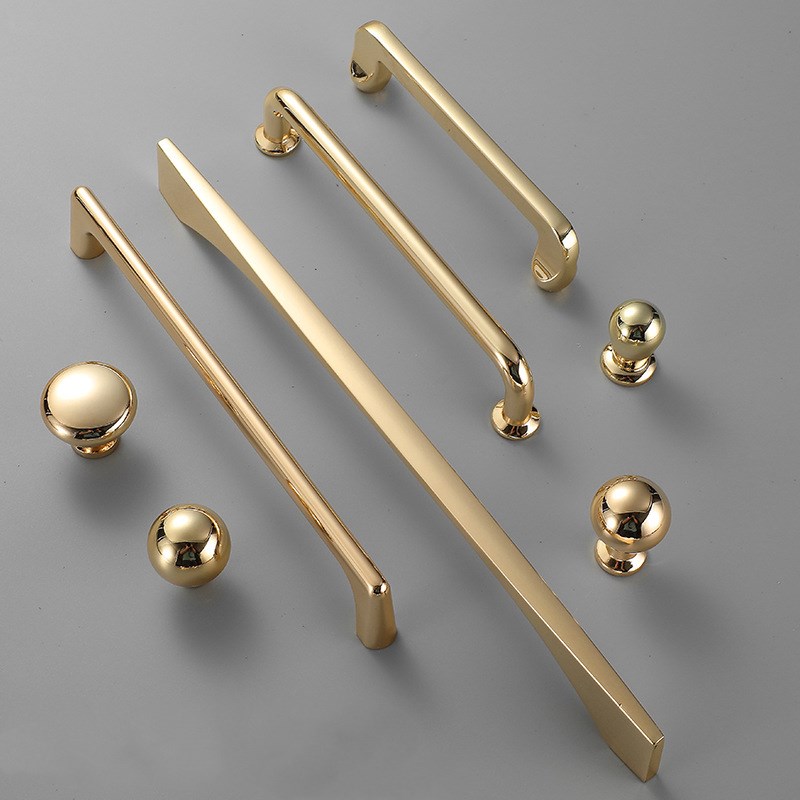 Drawer Pull Gold - 아연 합금 밝은 금색 주방 캐비닛