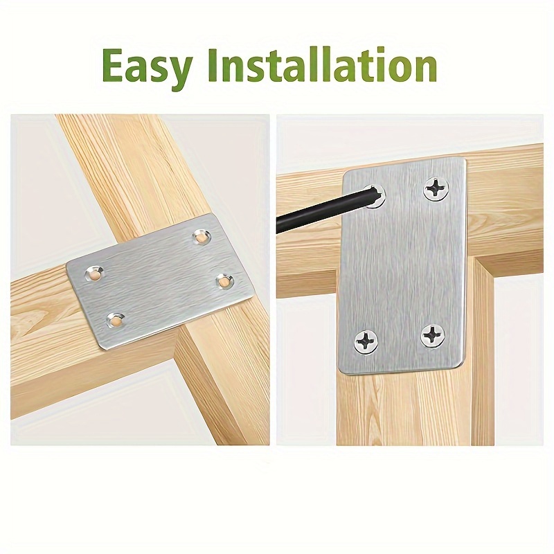 Furniture Screw Type - 평면 지지대, 직선형, 나사로 고정하는 각도