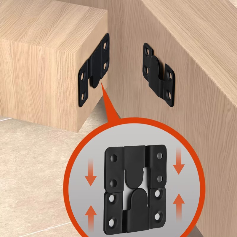 Furniture Hardware Photos - 원목 침대 연결부, 고정 버클, 스테인리스