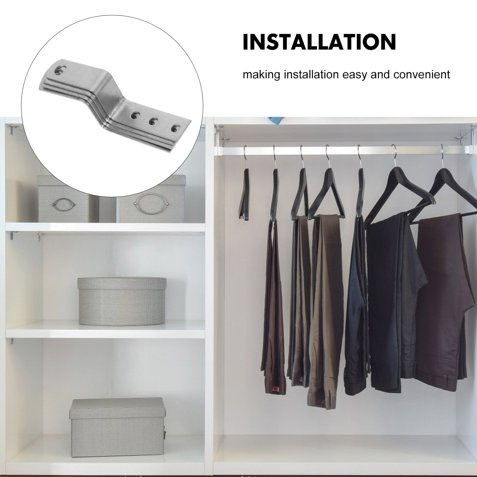 4개입 견고한 서랍 잠금 헤드 금속 Z 브래킷 - 캐비 - Furniture Hardware Photos 리뷰 및 가격