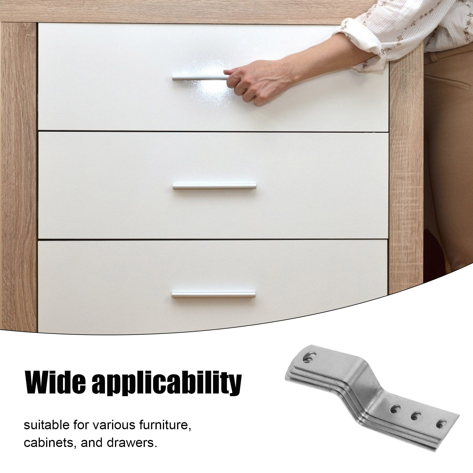 4개입 Z자형 서랍 잠금 헤드 부품 금속 브래킷 - 가 - Furniture Hardware Photos 리뷰 및 가격