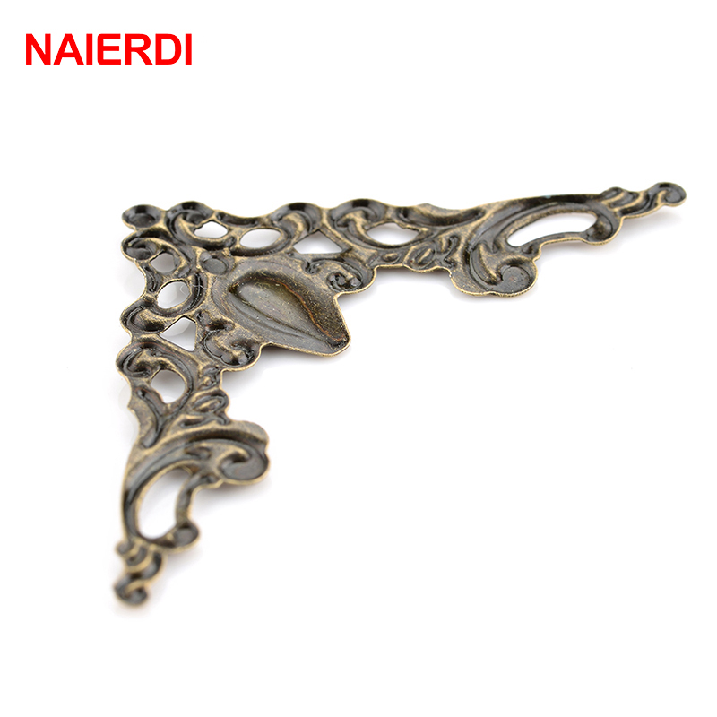 NAIERDI-40mm 골동품 코너 브래킷 상자 30  - Furniture Hardware Photos 리뷰 및 가격