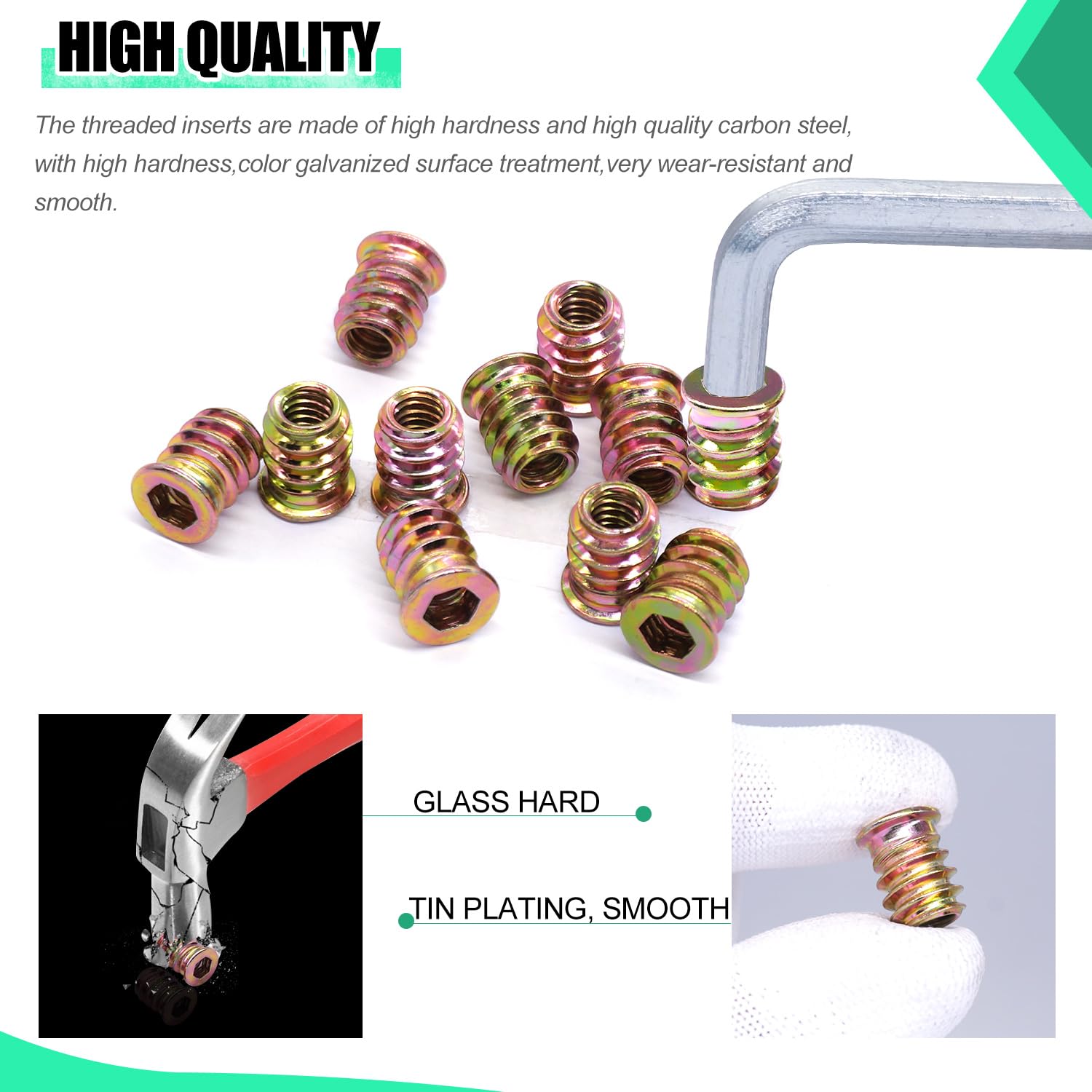 가구 나사 나무 가구용 나사형 인서트 40개 팩.1/4 - Furniture Screw Type 리뷰 및 가격