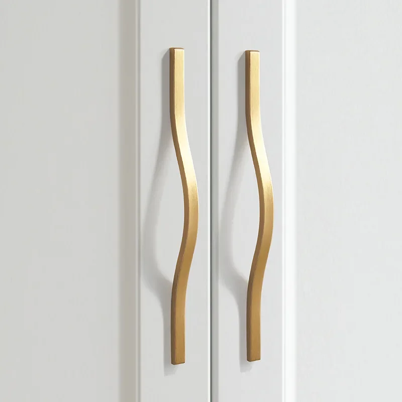 전기도금된 브러시드 골드 캐비닛 핸들 - 옷장 서랍용  - Drawer Pull Gold 리뷰 및 가격
