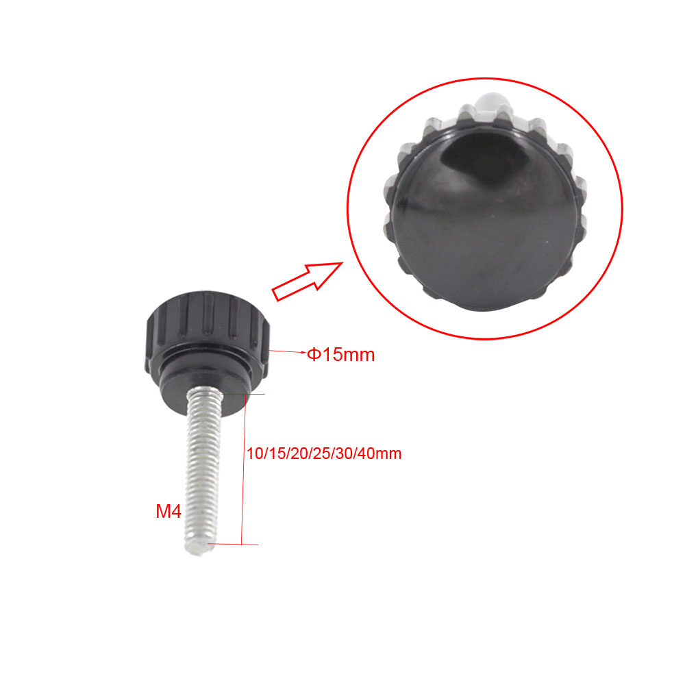 10pcs M4 나사 15mm 헤드 널링 그립 손잡이  - Furniture Screw Type 리뷰 및 가격