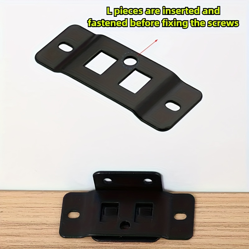 60개 고강도 L형 금속 브래킷(10개 커넥터 + 50 - Furniture Screw Type 리뷰 및 가격